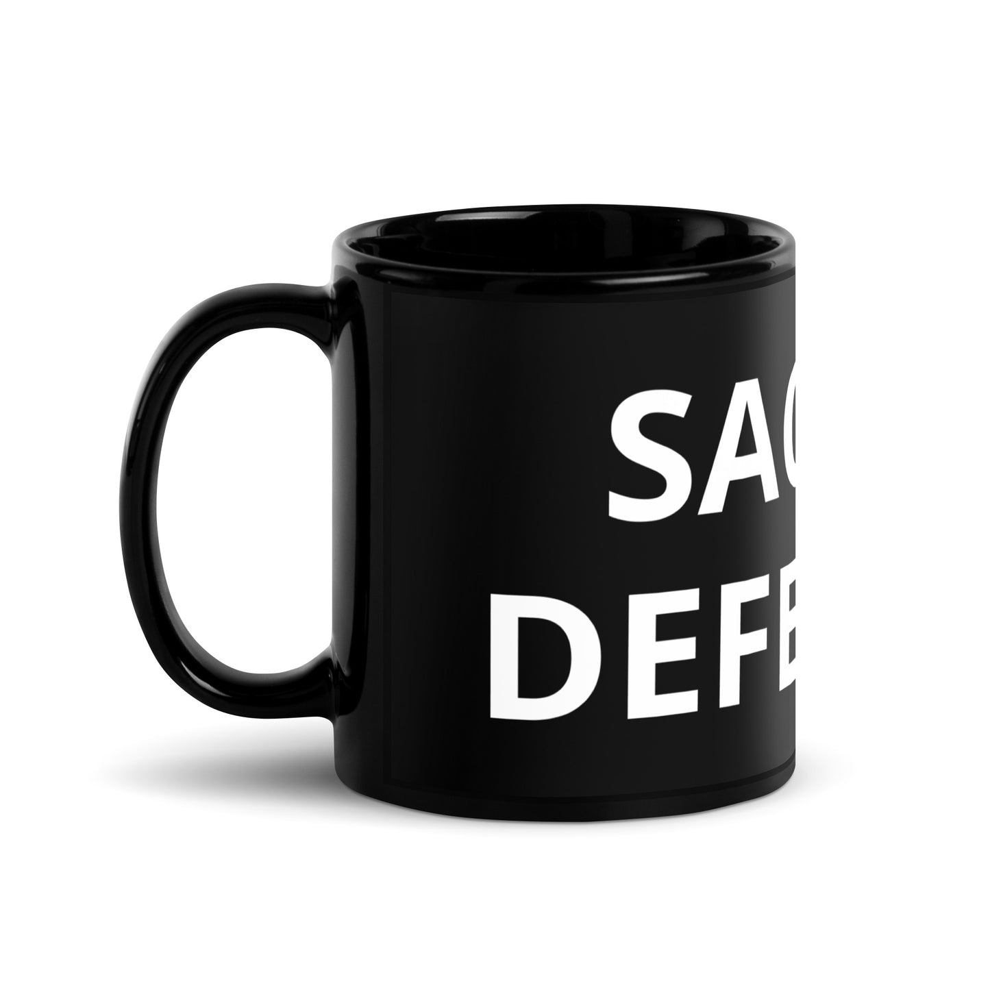 Black Glossy Sacred Defender Series Mug