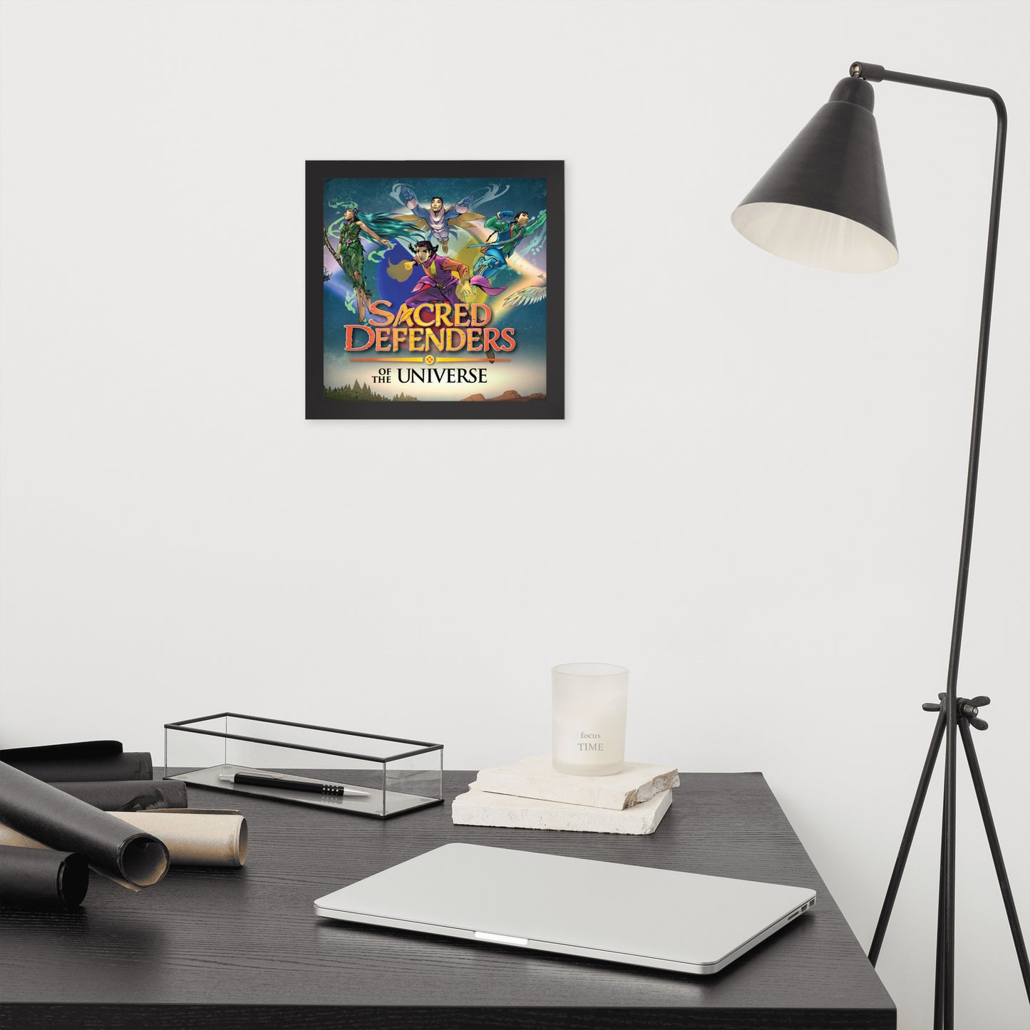 Framed Sacred Defenders of the Universe United poster