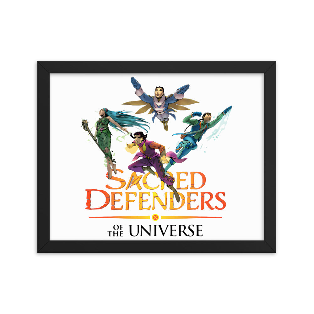 Framed Sacred Defenders of the Universe United poster
