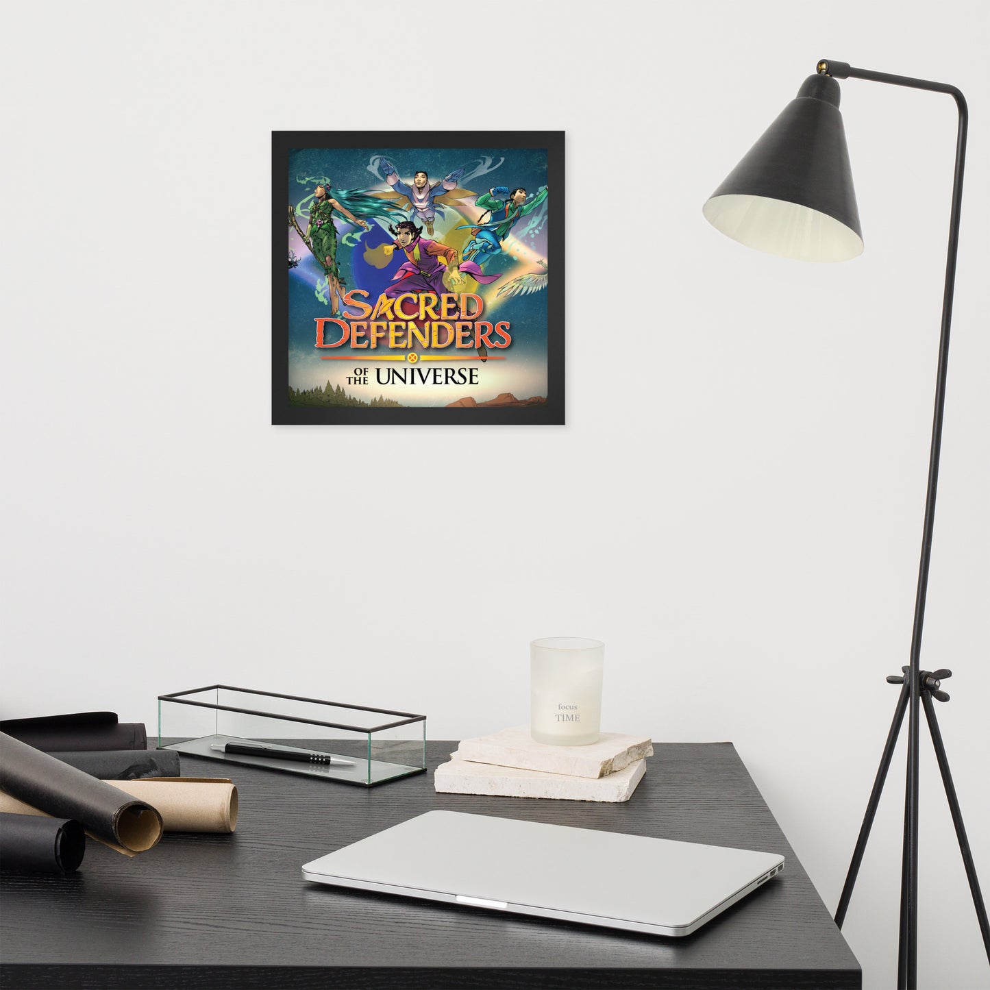Framed Sacred Defenders of the Universe United poster
