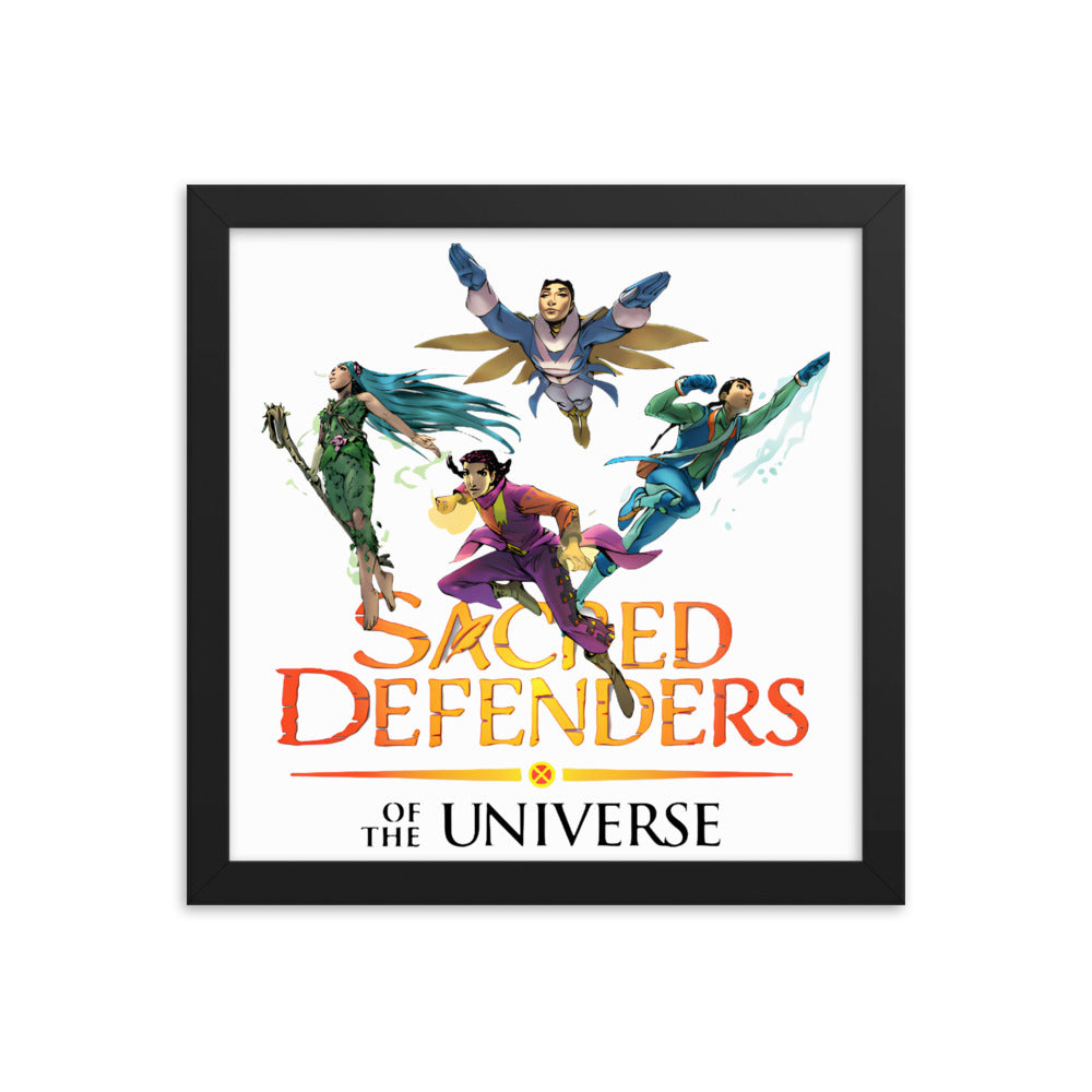Framed Sacred Defenders of the Universe United poster