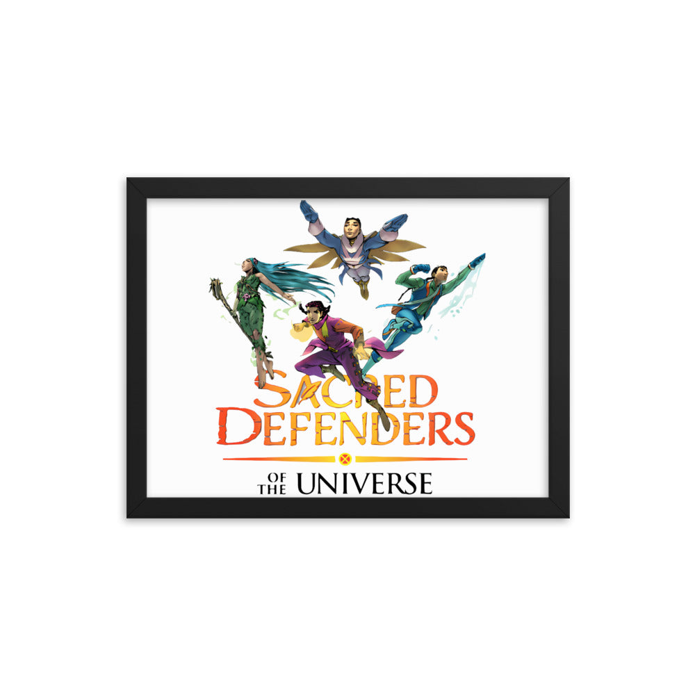 Framed Sacred Defenders of the Universe United poster