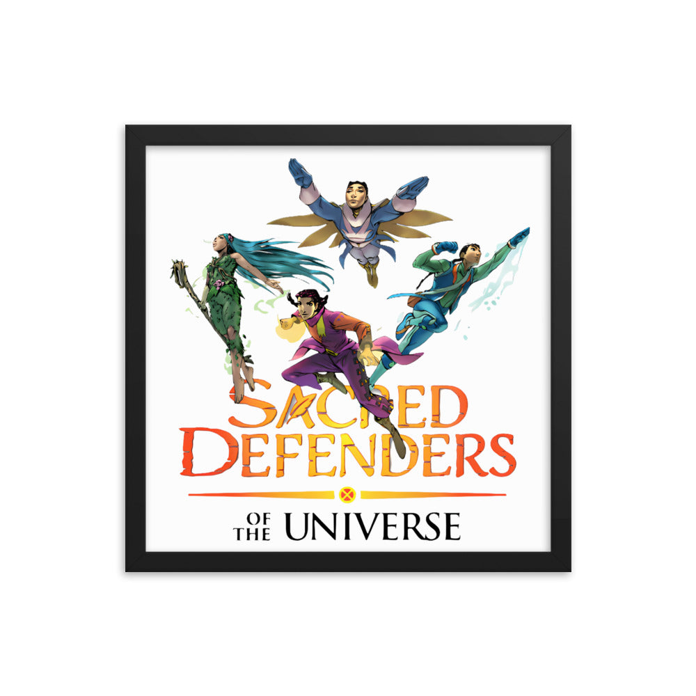 Framed Sacred Defenders of the Universe United poster