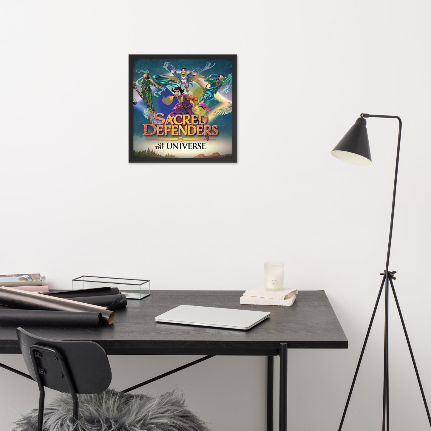 Framed Sacred Defenders of the Universe United poster