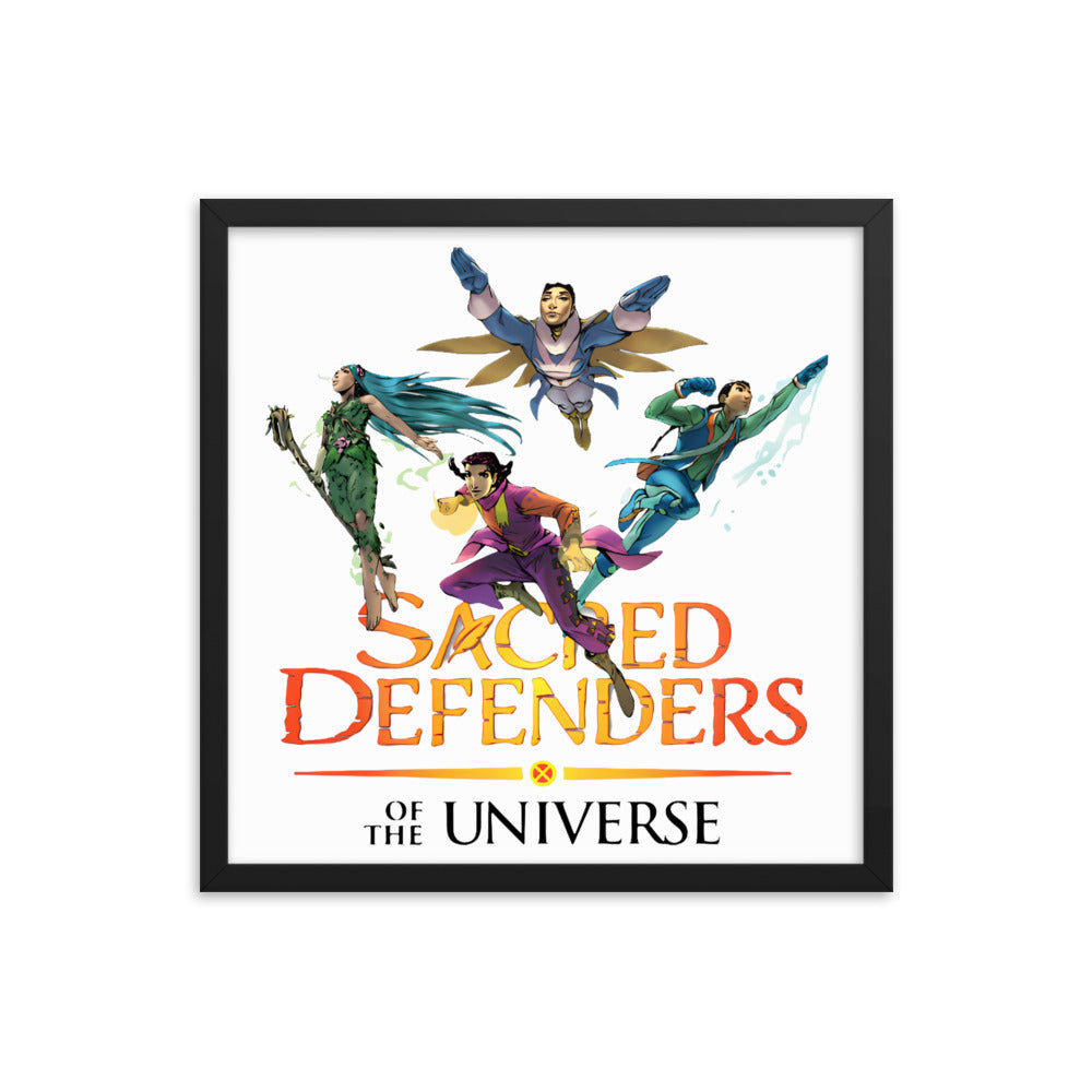 Framed Sacred Defenders of the Universe United poster