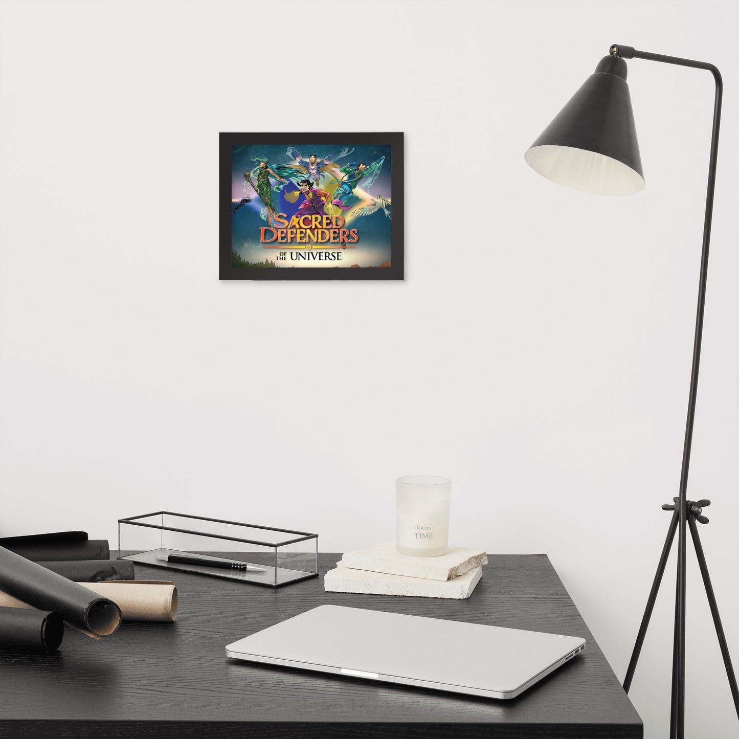 Framed Sacred Defenders of the Universe United poster
