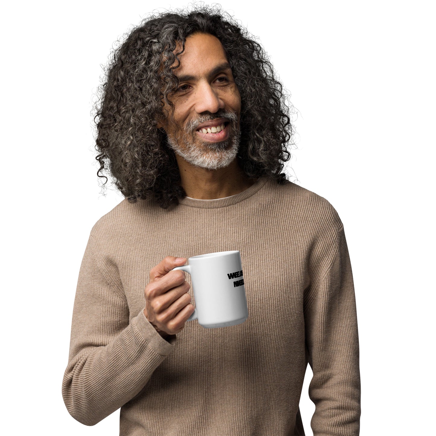 "We Are The Medicine" (Original) White glossy mug