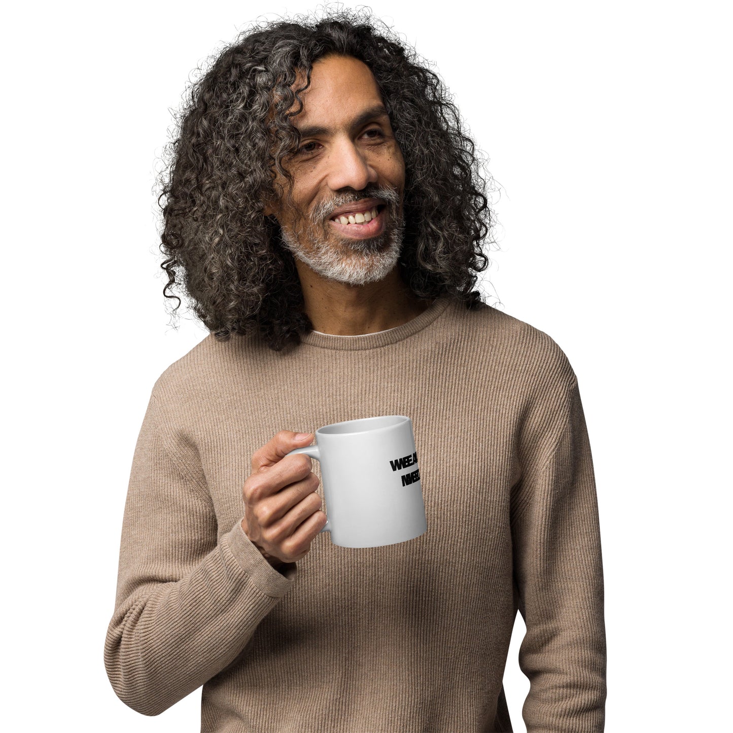 "We Are The Medicine" (Original) White glossy mug