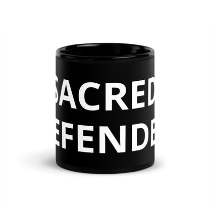 Black Glossy Sacred Defender Series Mug