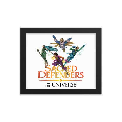 Framed Sacred Defenders of the Universe United poster